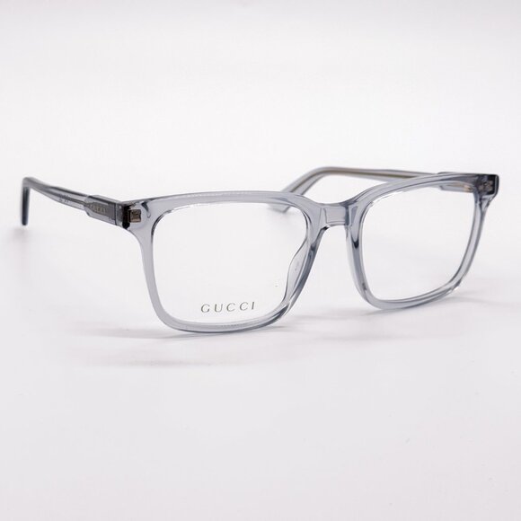 NEW GUCCI GG1120O 005 MEN TRANSPARENT LIGHT BLUE EYEGLASSES GUCCI - Picture 5 of 11